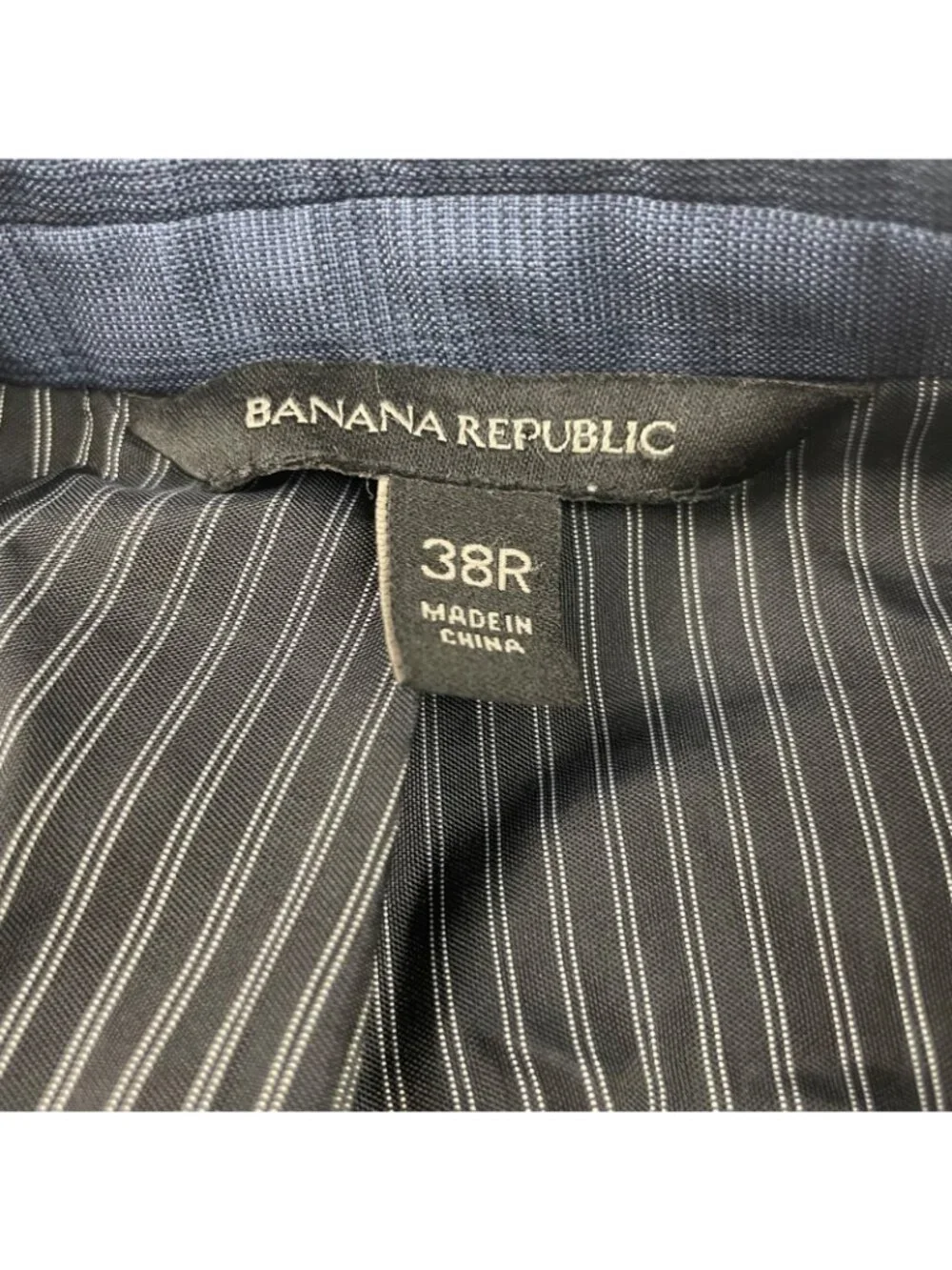 Banana Republic Men’s 100% Wool Slim Fit 2-Button Blazer Blue Plaid • 38R